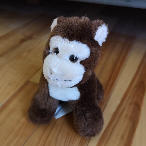 VINTAGE Small Monkey Plush Stuffed Animal - Picture 1 of 2
